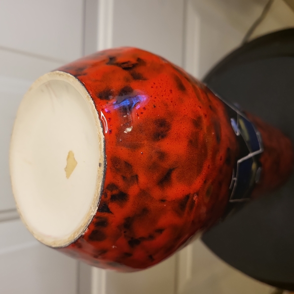 Italian Mid-Century Modern Ceramic Vase by C.E.M.A.S  Sesto  Florence 10" - Picture 8 of 10